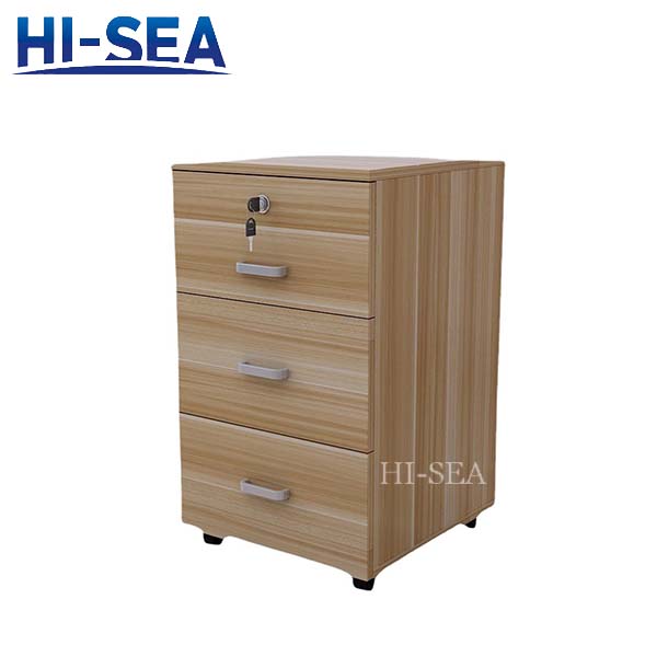 Marine Wooden File Cabinet 